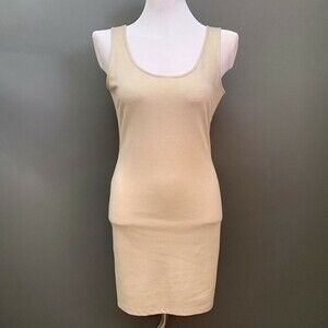 Olive + Oak Dress Women's Small Glittery Gold Sleeveless Bodycon